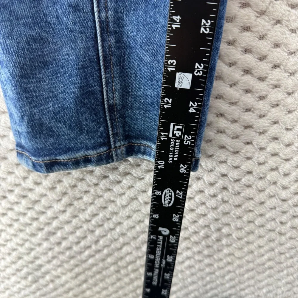 Vervet Jeans Women 26 Paperbag Waist Straight Leg High Rise Seam Front V2492